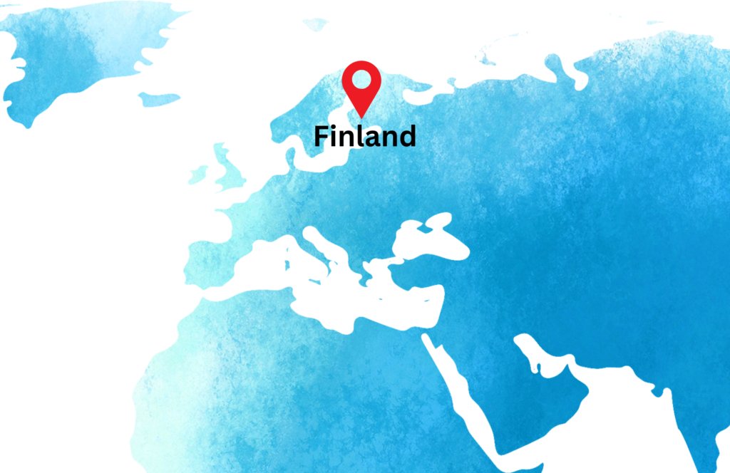 university partners for global education in finland, finland on world map, study in finland