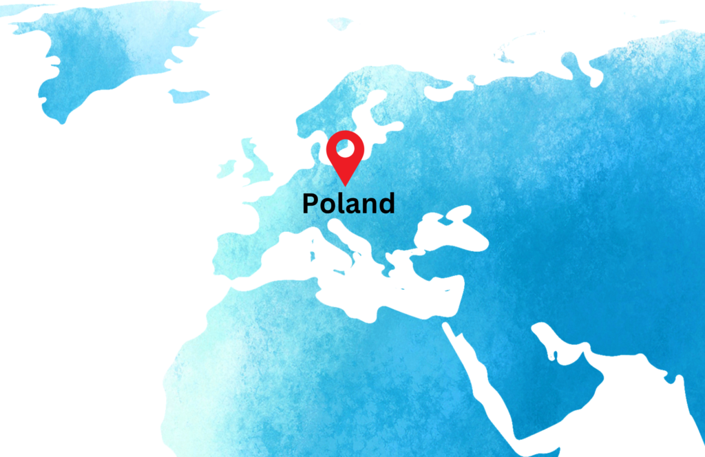 university partners for global education in poland, poland on world map, study in poland