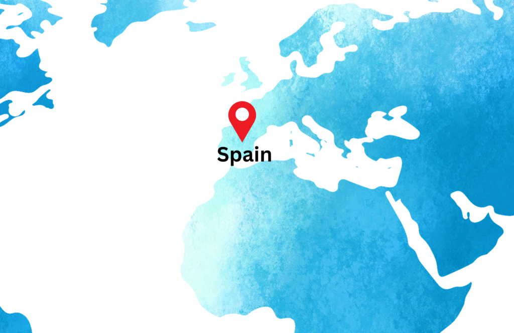 university partners for global education in spain, spain on world map, study in spain