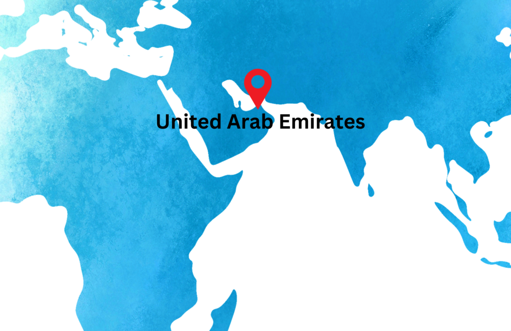 university partners for global education in uae, united arab emirates on world map, study in uae