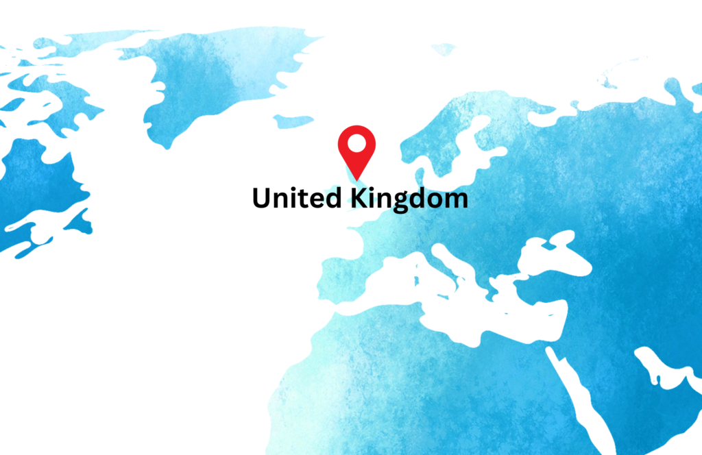 university partners for global education in united kingdom uk, uk on world map