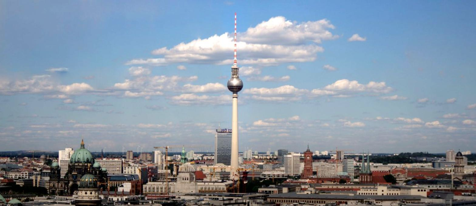 Berlin skyline with TV Tower representing Germany Master's study destination