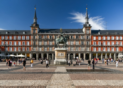 Plaza Mayor in Madrid, a popular city for Indian students who study in Spain 2026