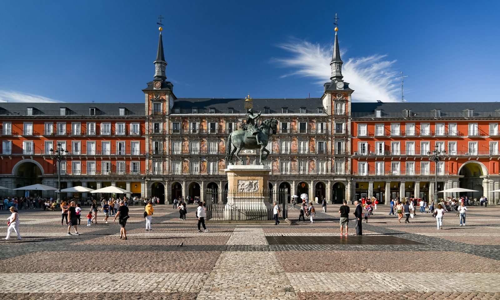 Plaza Mayor in Madrid, a popular city for Indian students who study in Spain 2026