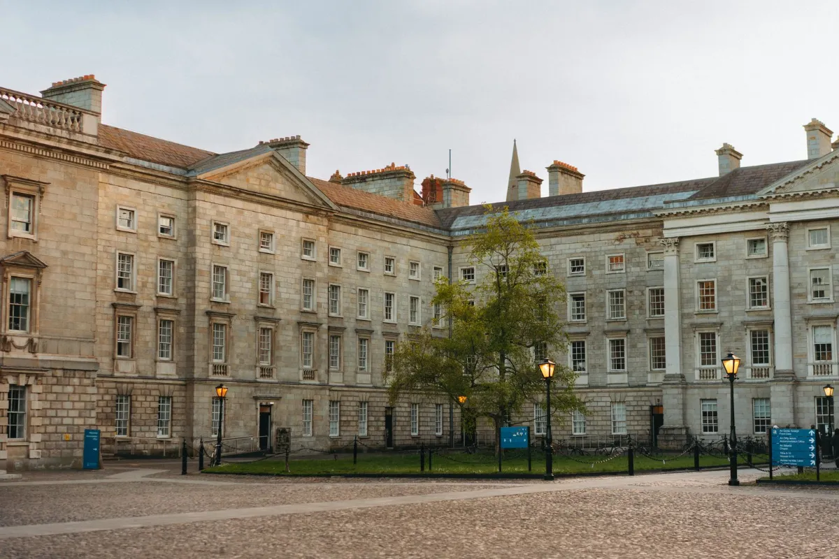Historic Trinity College Dublin campus building